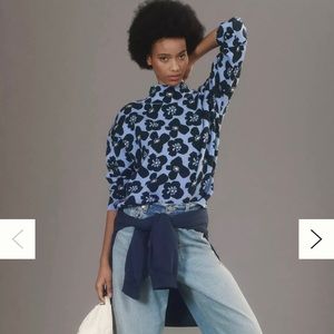 Anthropologie The Carys Mock-Neck Sweater by Maeve, size XS
